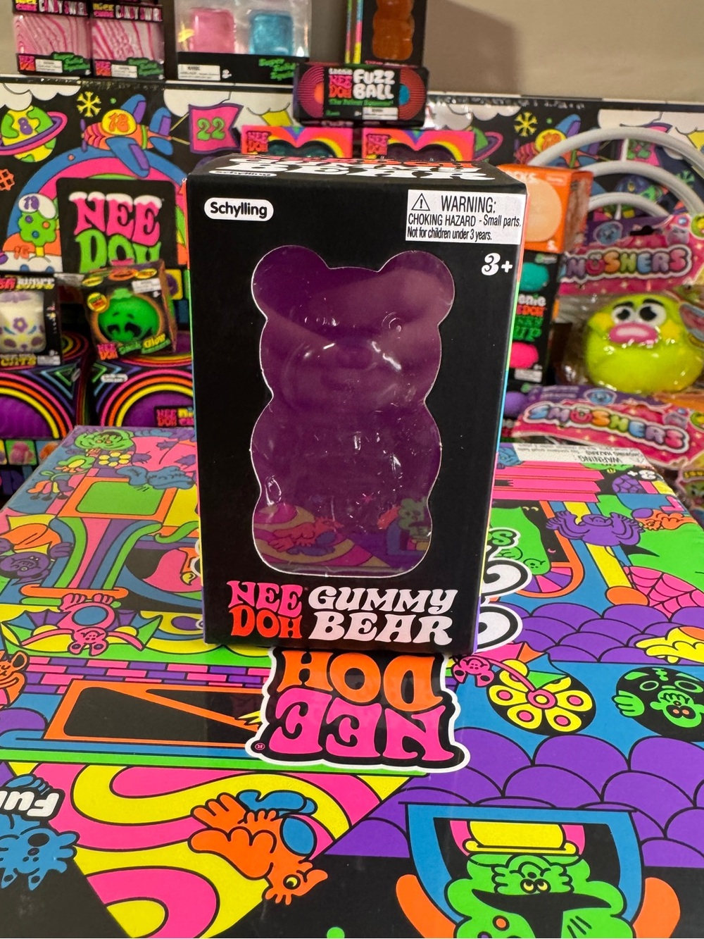 NeeDoh Gummy Bear PURPLE NEW 100% AUTHENTIC